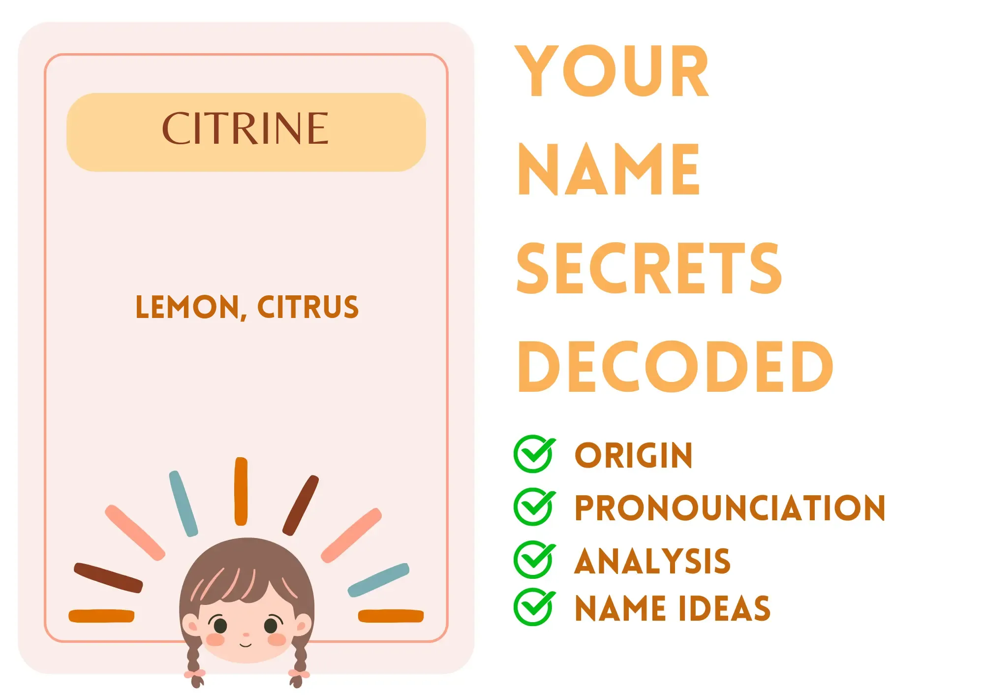 Citrine Girl Name Meaning and Pronunciation
