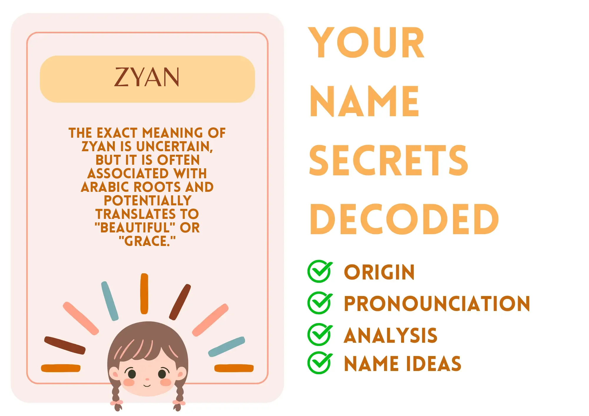 Zyan Girl Name Meaning and Pronunciation